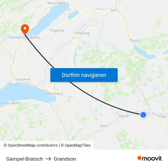Gampel-Bratsch to Grandson map