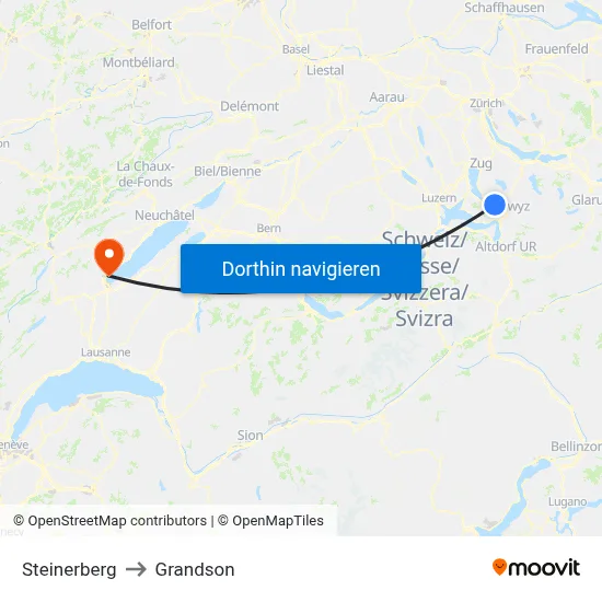 Steinerberg to Grandson map