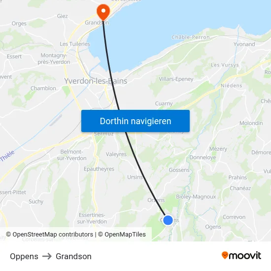 Oppens to Grandson map