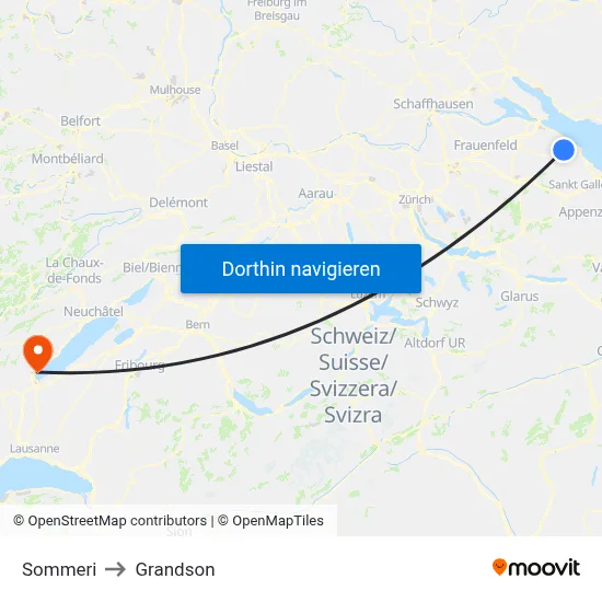 Sommeri to Grandson map