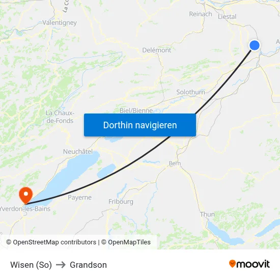 Wisen (So) to Grandson map