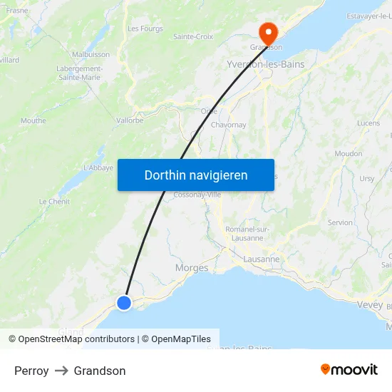 Perroy to Grandson map