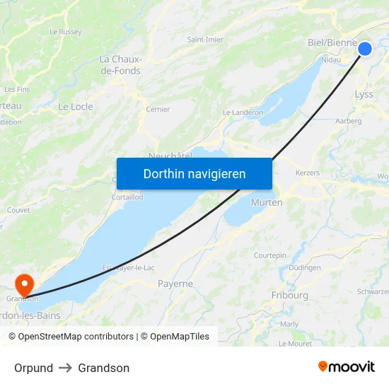 Orpund to Grandson map