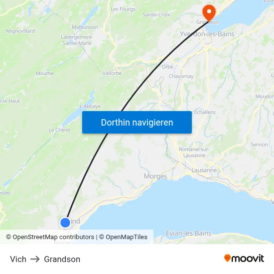 Vich to Grandson map