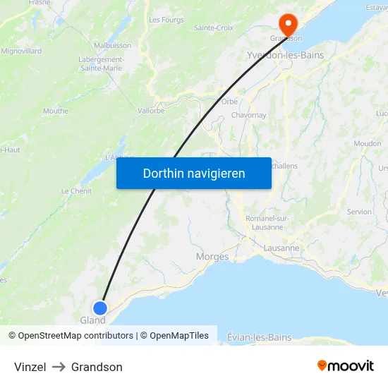 Vinzel to Grandson map