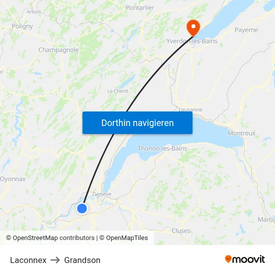 Laconnex to Grandson map