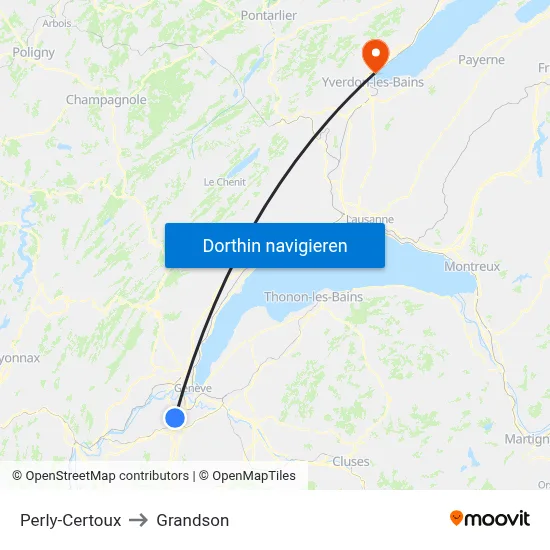 Perly-Certoux to Grandson map