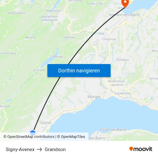 Signy-Avenex to Grandson map
