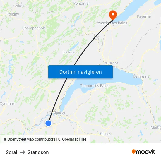 Soral to Grandson map