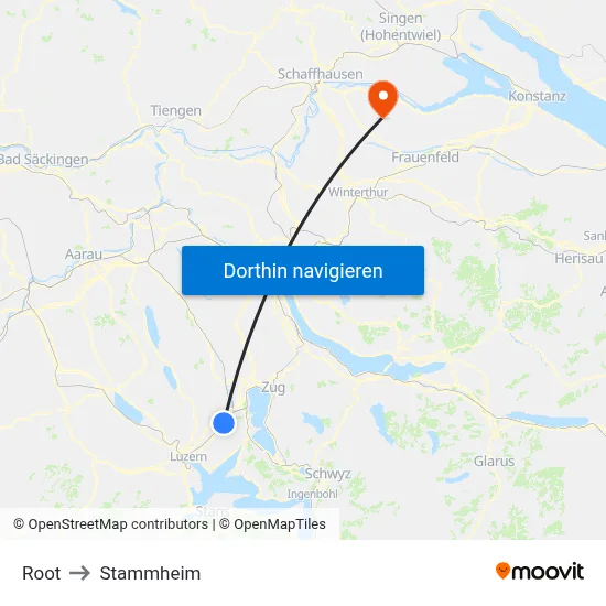 Root to Stammheim map