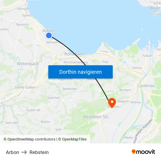 Arbon to Rebstein map