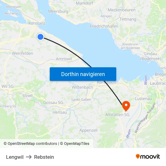Lengwil to Rebstein map