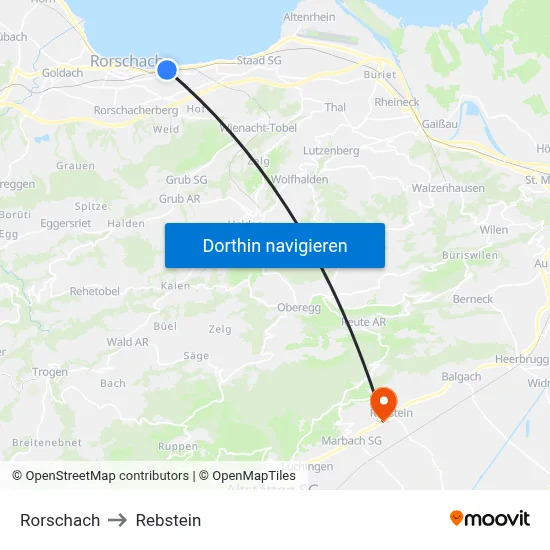 Rorschach to Rebstein map