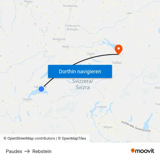 Paudex to Rebstein map