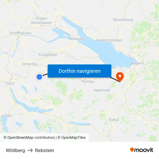Wildberg to Rebstein map