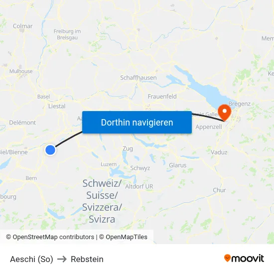 Aeschi (So) to Rebstein map