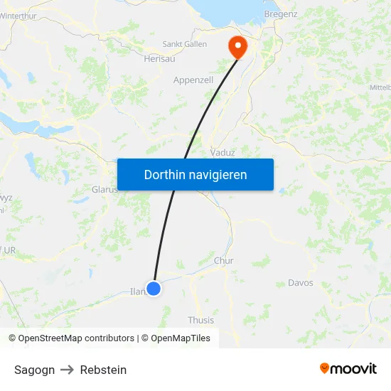 Sagogn to Rebstein map
