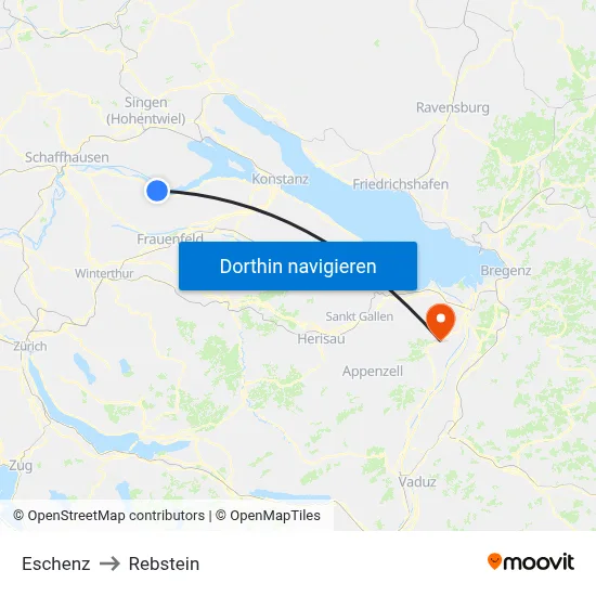 Eschenz to Rebstein map