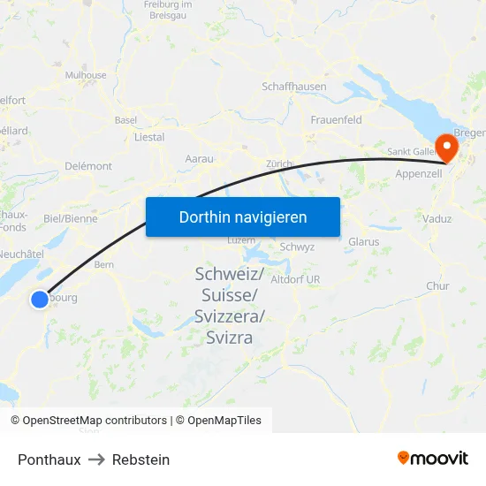 Ponthaux to Rebstein map