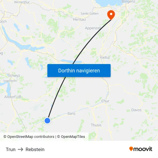 Trun to Rebstein map
