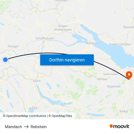 Mandach to Rebstein map