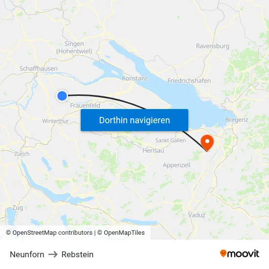 Neunforn to Rebstein map
