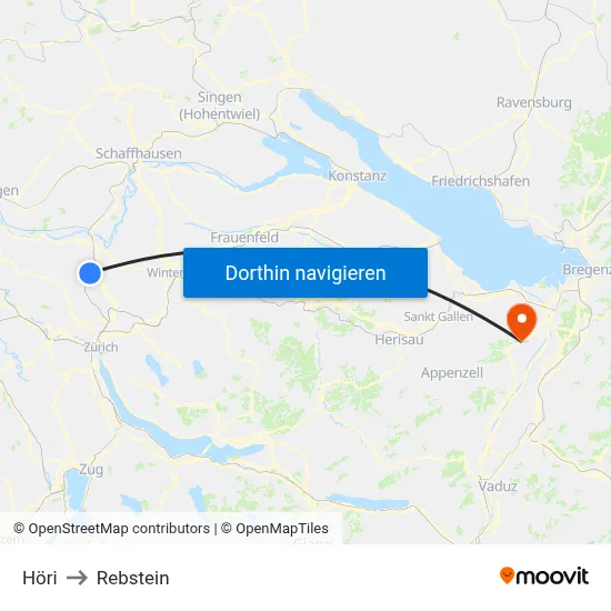 Höri to Rebstein map