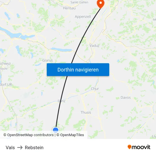 Vals to Rebstein map