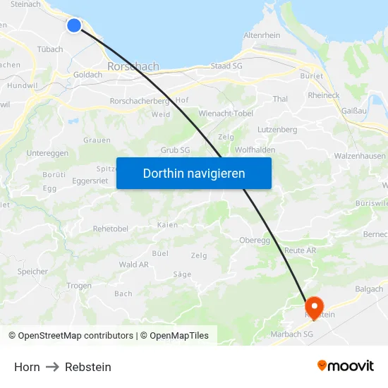 Horn to Rebstein map