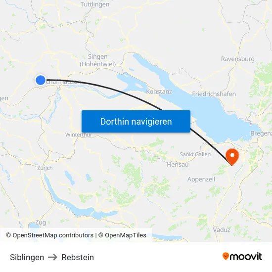 Siblingen to Rebstein map