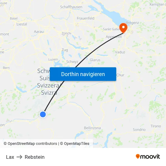 Lax to Rebstein map