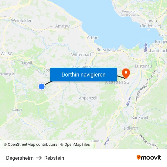 Degersheim to Rebstein map