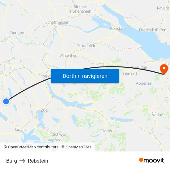 Burg to Rebstein map