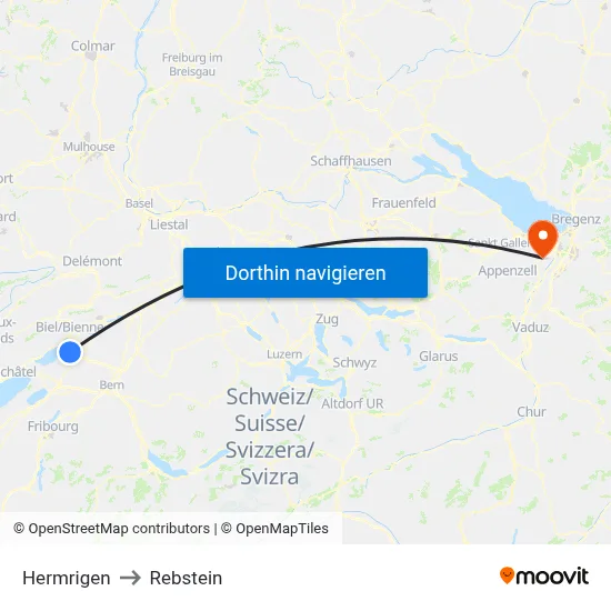 Hermrigen to Rebstein map