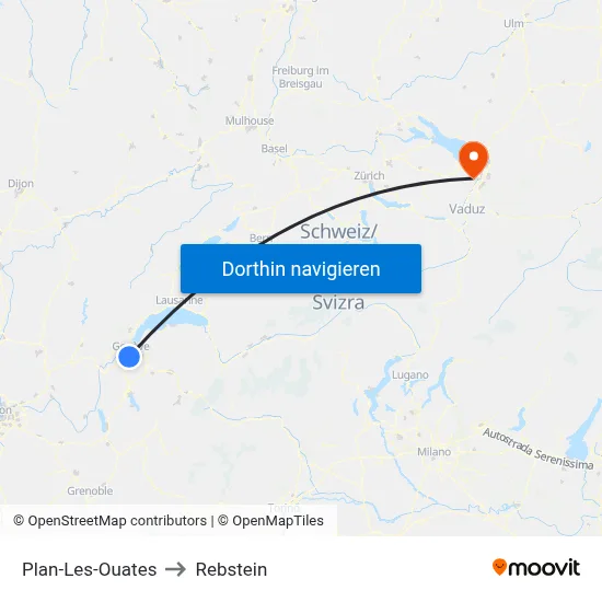 Plan-Les-Ouates to Rebstein map