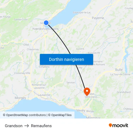 Grandson to Remaufens map