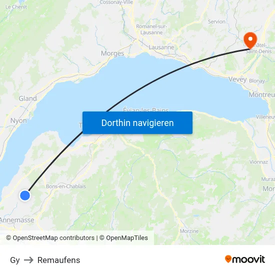 Gy to Remaufens map