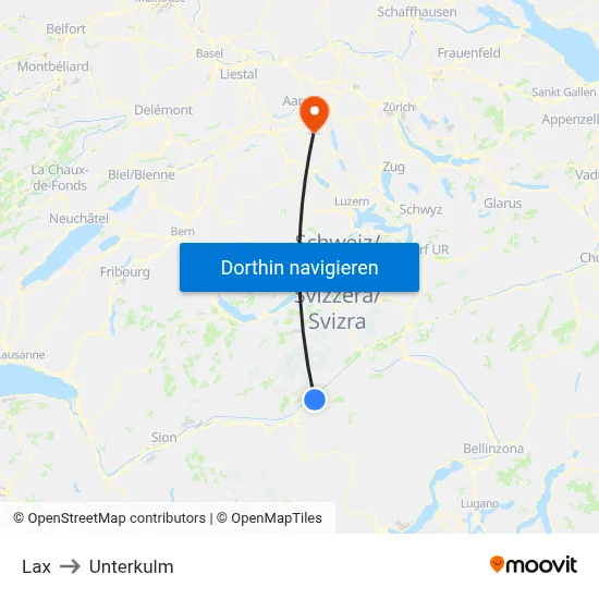 Lax to Unterkulm map