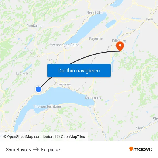 Saint-Livres to Ferpicloz map