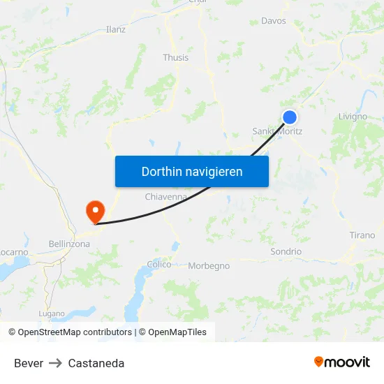 Bever to Castaneda map