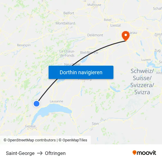 Saint-George to Oftringen map