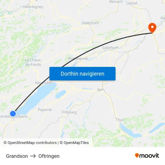 Grandson to Oftringen map