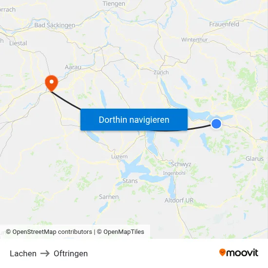 Lachen to Oftringen map