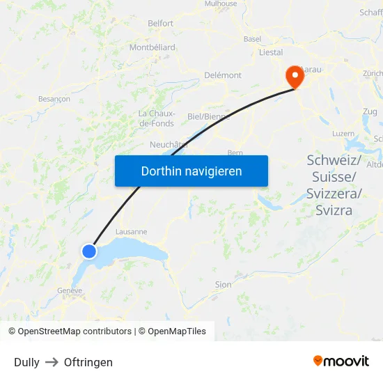Dully to Oftringen map