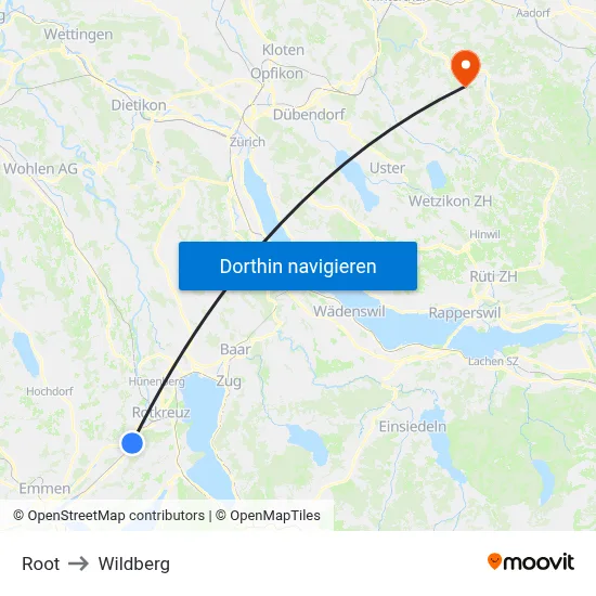 Root to Wildberg map