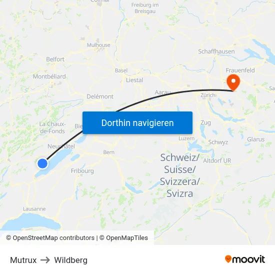 Mutrux to Wildberg map