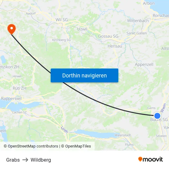 Grabs to Wildberg map