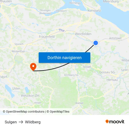 Sulgen to Wildberg map