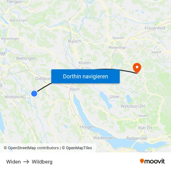 Widen to Wildberg map