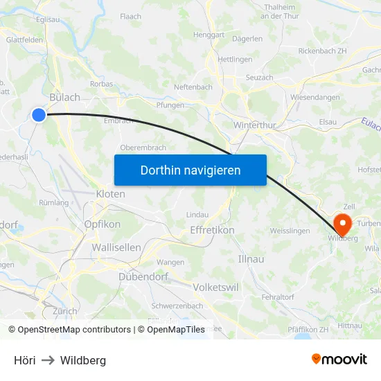 Höri to Wildberg map